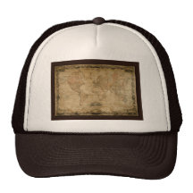 Antique Map Series Mesh Hat