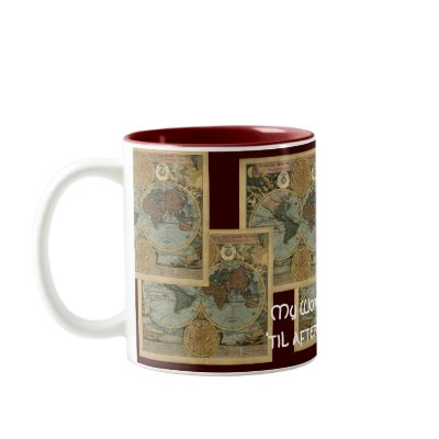 Antique Map Series Mug by RavenSpiritPrints
