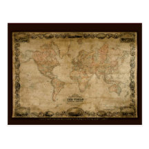 Antique Map Series Postcards