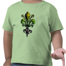 Antique Mardi Gras Fleur Tshirts