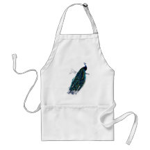 Antique Natural History Print Peacock Aprons