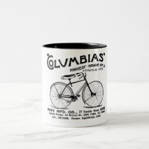 Antique Old Fashioned Bicycle Mug