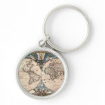 Antique Old Vintage Map Series Key-chain keychains