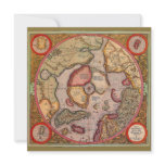 Antique Old World Map, Arctic North Pole, 1595 Custom Announcements