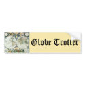 Antique Old World Map by Pieter Goos, 1666 bumper stickers