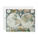 Antique Old World Map by Pieter Goos, 1666 invitations