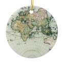 Antique Old World Map by Pieter Goos, 1666 ornaments