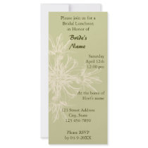 Antique Olive Floral Bridal Luncheon