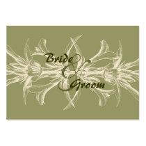 Antique Olive Floral Save the Date