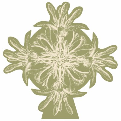Antique Olive Floral Table Number by BotanicalArt