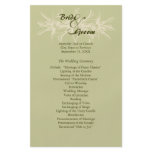 Antique Olive Floral Wedding Program