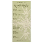 Antique Olive Floral Wedding Program