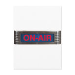 Antique On-Air Sign or On-The-Air Broadcasting Post Card