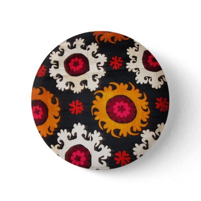 Antique Ottoman Embroidery Turkish Rug Button by oldsaltydog