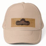 Antique Parchment and Brass Plaque Trucker Hats