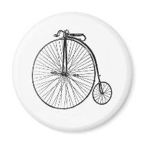 Antique Penny Farthing Bicycle Magnet