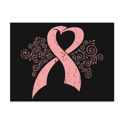 Antique Pink Ribbon Postcards by kbilltv