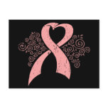 Antique Pink Ribbon postcards