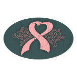 Antique Pink Ribbon Sticker