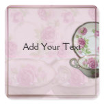 Antique Pink Rose Tea Cup on Mauve
