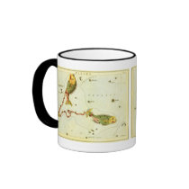 Antique Pisces, the Fish, Signs of the Zodiac Coffee Mug