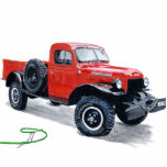 Antique Power Wagon Truck Sculpture Cut Out
