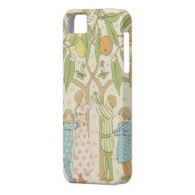 Antique Print : Toddlers Play  "Oranges & Lemons" iPhone 5 Cases