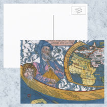 Antique Ptolemaic World Map; Claudius Ptolemy Postcard