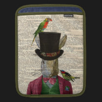 Antique Rabbit Book Page IPad Case ipad sleeves
