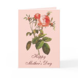 Antique Rose Botanical Mother's Day cards