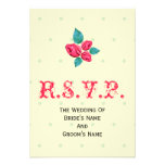 Antique Rose Wedding RSVP Invites