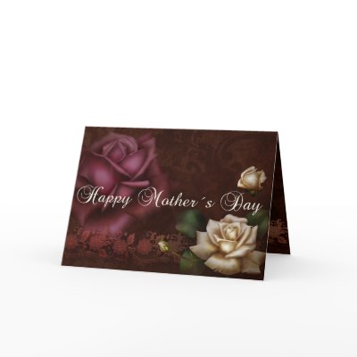 Antique Roses Mother´s Day Greeting Card by RainbowCards