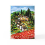 ANTIQUE RUSTIC VILLAGE IN TUSCANY GREETING CARDS