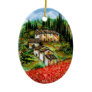 ANTIQUE RUSTIC VILLAGE IN TUSCANY ORNAMENTS