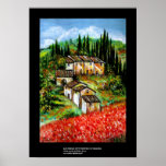 ANTIQUE RUSTIC VILLAGE IN TUSCANY posters