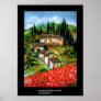 ANTIQUE RUSTIC VILLAGE IN TUSCANY POSTER