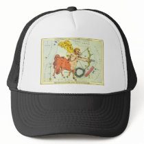 Antique Sagittarius, Archer, Signs of the Zodiac Mesh Hat