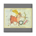 Antique Sagittarius, Archer, Signs of the Zodiac magnets