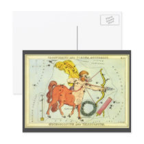 Antique Sagittarius, Archer, Signs of the Zodiac Post Card