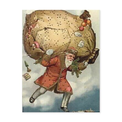 Antique Santa Postcard by Matrinka