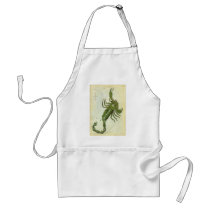 Antique Scorpio, Scorpion, Signs of the Zodiac Apron