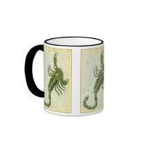 Antique Scorpio, Scorpion, Signs of the Zodiac Mug