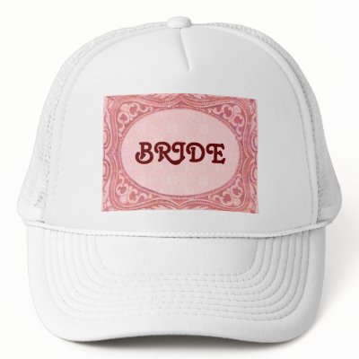 Antique Scroll BRIDE hat by jan4insight