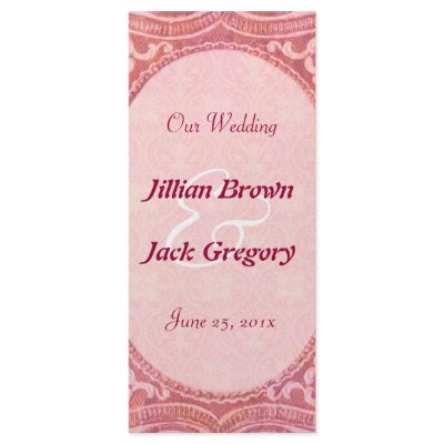 Antique Scroll Wedding Program by jan4insight