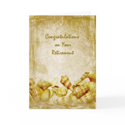 Antique Sea Shells Retirement Card by StarStock