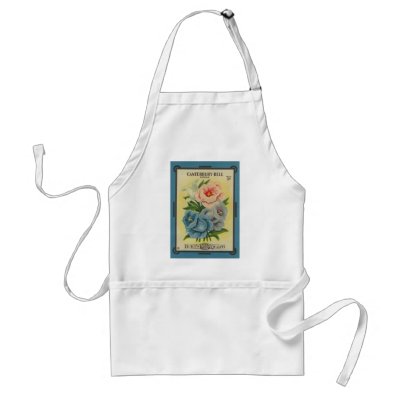Antique Seed Packet: Canterbury Bells Aprons by botanicalblooms