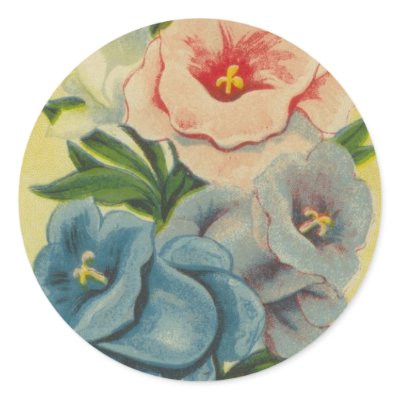 Antique Seed Packet: Canterbury Bells Sticker by botanicalblooms