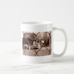 antique sepia tone car picture coffee mug