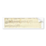 Antique Sheet Music Bumper Stickers