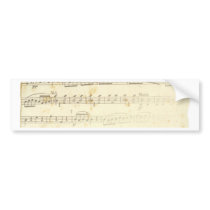 Antique Sheet Music Bumper Stickers